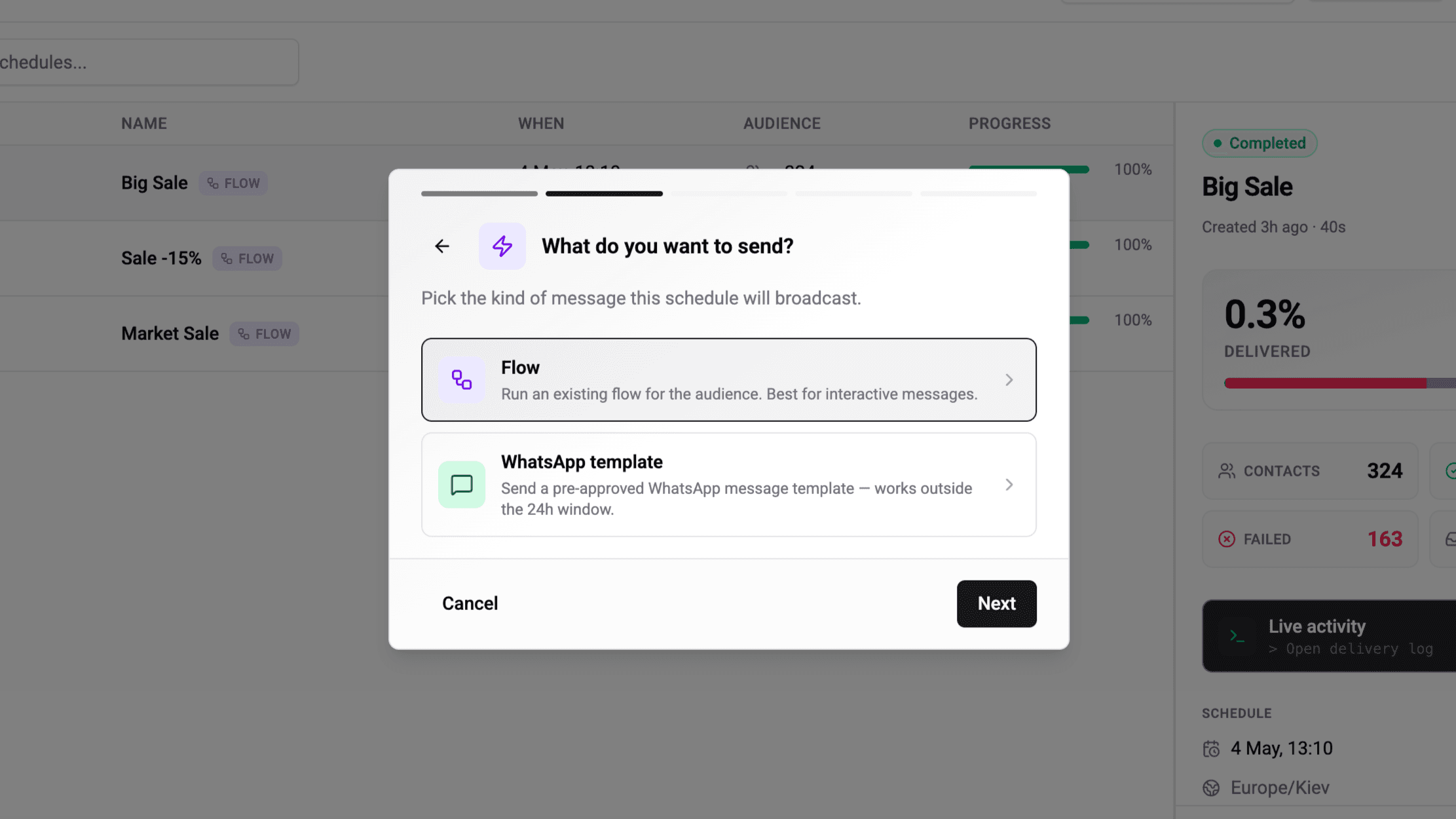 Pick a Flow or a Template