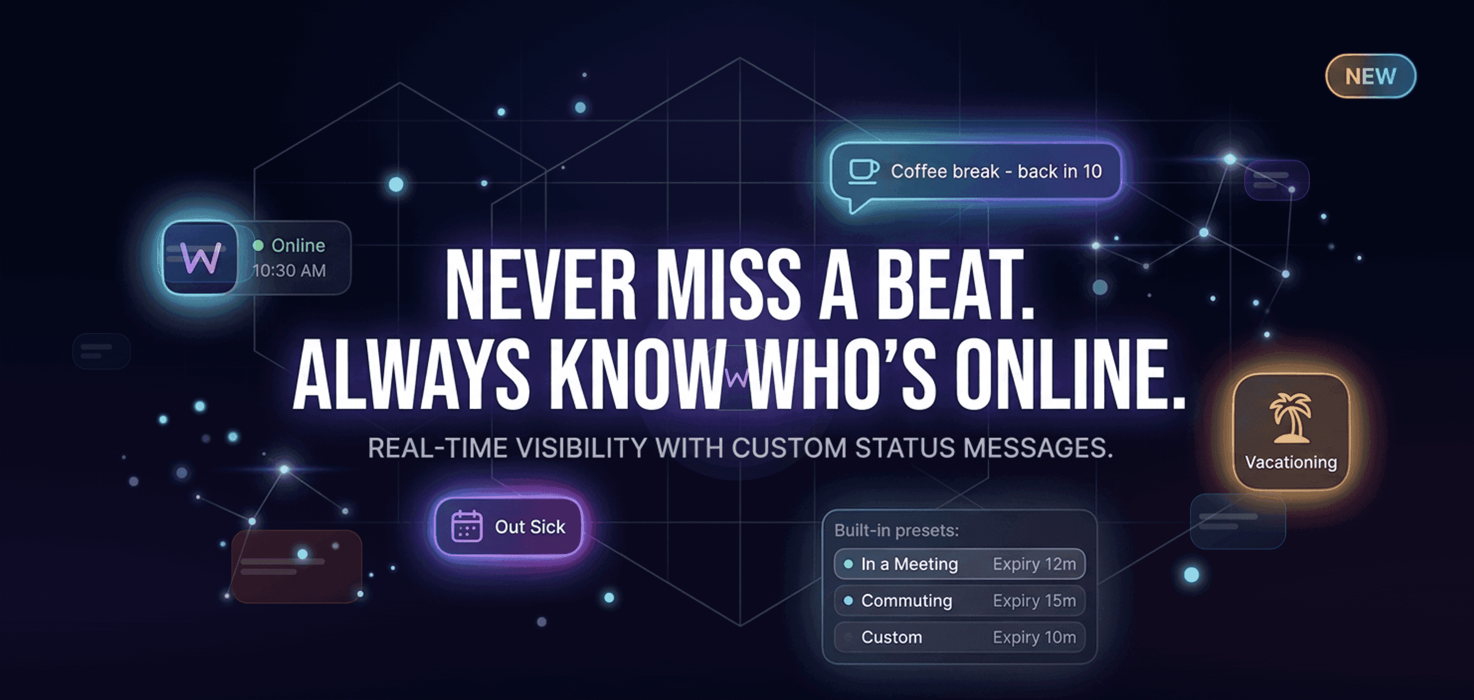 User Presence and Custom Status - See Who Is Online and Available